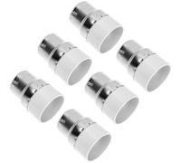 Adaptateur Ampoule B22 vers E14, 6 Pièces Convertisseur de Douille | PC et Cuivre, Anti-brûlure, Faible Chaleur, Résistant au Vieillissement, pour Office et Exhibition