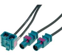 Adaptateur Antenne 2x Fakra M/ Double Fakra F - Vw Mfd2/ Rcd300/ Rns-510/ Rns2