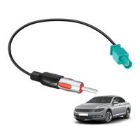 Adaptateur Antenne Autoradio Connecteur Raccord Radio Voiture, Fakra Z vers DIN Prise Connecteur Câble 15cm Compatible avec BMW Fiat Renault Peugeot 207 Lecteur Multimédia CD