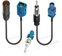 Adaptateur Antenne Autoradio Connecteur Radio Voiture Universel Câble Rallonge de Mâle Fakra Z à Prise DIN & Femelle Fakra à Fiche DIN & Adaptateur pour Antenne Dab FM AM Stéréo Radio HD Audio