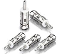 Adaptateur Antenne Autoradio DIN Mâle ISO Femelle Antenne Voiture Adaptateur Antenne Radio FM/AM Adaptateur Autoradio 5 Pcs pour Blaupunkt FM Radio Tuner