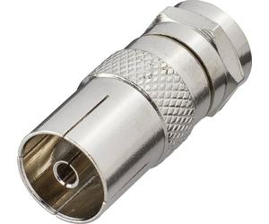 Adaptateur antenne/satellite Renkforce RF-4196979 F mâle vers antenne femelle 75 Ω