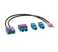 Adaptateur antenne set double FAKRA (f) > 1x double / 2x simple
