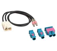 Adaptateur antenne set double FAKRA (f) 1x double / 2x simple