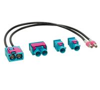 Adaptateur antenne set double FAKRA (f) > 1x double / 2x simple
