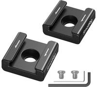 Adaptateur Anti-Torsion Pour Montage Sur Chaussure Froide (4Pcs) Avec Vis 1/4""-20,Pour Flash,Lumière Led,Moniteur, Microphone,Avec Goupilles Anti-Torsion,Compatible Avec La Cage -5033[Z5040]