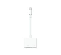 Adaptateur Apple MW2P3ZM/A USB Type-C vers Lightning, HDMI (1920x1080), USB 3.2 Gen 1, compatible iOS/iPadOS, blanc.