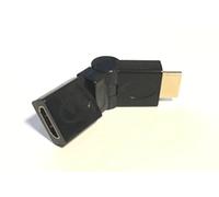 Adaptateur articulé 180° HDMI Mâle vers HDMI Femelle, fiche or plaqué