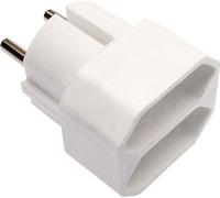adaptateur as-Schwabe fiche de sécurité sur 2 fiches Euro 230V 16A blanc IP20