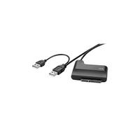 - Adaptateur ATA - combo SATA (M) pour USB (M) - 33 cm - rond, alimentation USB - noir