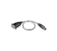 Adaptateur ATEN UC232A-AT USB Type-A vers DB-9 RS-232, câble 35cm, taux de transfert jusqu'à 921.6 Kbps, compatible PC & Mac, applications industrielles et grand public.