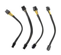 Adaptateur Atx 4 Broches Mâle Vers Carte Mère Cpu 8 4 4 Broches Mâle Eps 12v Convertisseur Extension De Câble À Manchon Tressé New 4pcs