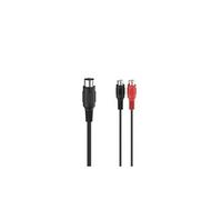 Adaptateur audio, 2 fiches RCA femelles - fiche DIN mâle 5 broches