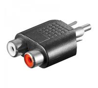 Adaptateur audio 2 x Rca femelle stéréo-Rca mâl…