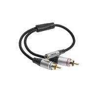 Adaptateur audio 2x RCA vers jack stéréo 3,5mm M/F celexon PRO 0,25 m