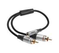 Adaptateur audio 2x RCA vers jack stéréo 3,5mm M/F celexon PRO 0,25 m