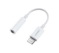 UGREEN Adaptateur Lightning vers Jack 3.5mm Certification MFi Blanc Compatible avec iPhone 14 Plus Pro Max 13 12 Mini 11 SE XR XS Max X iPad