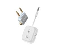 Adaptateur Audio 5.3 Portable HIFI Stéréo avec Microphone 2 en 1 Réception Transmission 1 à 2 Écouteurs pour PC TV Haut-Parleur