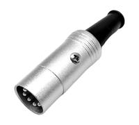 Adaptateur audio 5 broches transmission stable plaqué argent connexion borne S