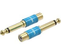 Adaptateur audio 6.35Mm mâle vers Rca femelle Vention Vdd-C03 bleu