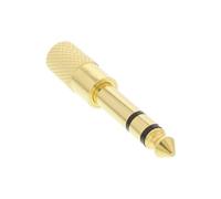 Adaptateur audio 6.3mm mâle à 3.5mm femelle Stéréo métal doré