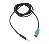 Adaptateur audio auxiliaire de 3,5 mm pour ALPINE KCE-236B MP3 PSP Kit voiture Connecteur stéréo adapté aux lecteurs portables avec casque et sortie ligne