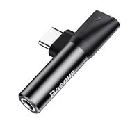 Baseus L41 Convertisseur Type C pour connecteur Type C + connecteur 3,5 mm Noir