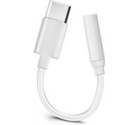 Adaptateur audio - Blanc - USB Type C vers Jack 3.5 mm - Compact - Léger - Qualité sonore optimale