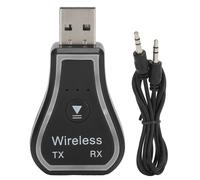 Adaptateur audio Bluetooth 5.1 avec prise AUX 3,5 mm pour kit mains libres voiture, maison et TV, faible latence, batterie rechargeable,