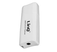 Adaptateur audio Bluetooth USB / Jack 3.5mm Fonction kit mains libres Blanc