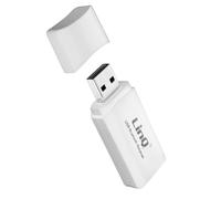 Adaptateur audio Bluetooth USB / Jack 3.5mm Fonction kit mains libres LinQ Blanc