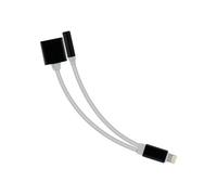 Adaptateur Audio & Charge Apple Lightning vers Lightning et Jack 3.5mm - Blanc