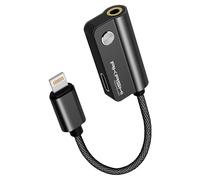 Akashi Adaptateur audio et charge Lightning – Jack 3,5 mm – Noir