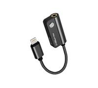Adaptateur Audio + Charge Port Lightning Jack 3.5mm Noir -