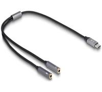 Adaptateur audio - DeLock - USB-C vers double jack - 24 bits / 96 kHz - Entrée audio - Sortie microphone