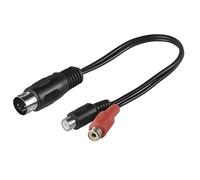 Adaptateur audio Din mâle 5 pôles vers 2xRca