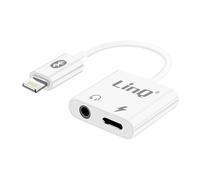 Adaptateur Audio et Charge iPhone vers Jack 3.5mm Lightning Compact LinQ Blanc