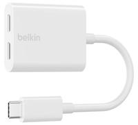 Adaptateur Audio Et Charge USB-C RockStar, Blanc - F7U081BTWH