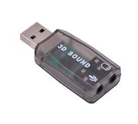 Adaptateur audio externe USB, adaptateur audio USB pour ordinateur | adaptateur audio USB stéréo 2 en 1 à 5.1, adaptateur audio plug and play pour PC et ordinateur portable pour regarder la télévision