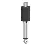 Adaptateur audio, fiche RCA femelle - jack mono mâle 6,3 mm