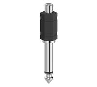 Adaptateur audio, fiche RCA femelle - jack mono mâle 6,3 mm