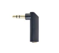 Adaptateur Audio Gembird 3.5mm Mâle vers Femelle, Angle Droit 90°, Contacts Plaqué Or, RoHS, A-3.5M-3.5FL, 10x60x10mm