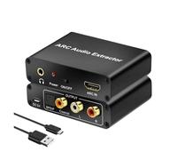 Adaptateur Audio HDMI ARC 192 KHz, Extracteur, Convertisseur Numérique-analogique (DAC), Sortie Coaxiale RCA 3,5 Mm For Moniteur TV