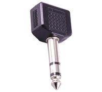 Adaptateur audio HIFI 6,35 mm mâle vers deux 3,5 mm avec construction ABS | Avec construction ABS pour faciliter les voyages et les applications musicales pour une compatibilité et une durabilité
