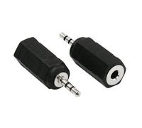 Adaptateur audio - INLINE - 2,5mm vers 3,5mm - Stéréo - Noir - Connecteur mâle/femelle