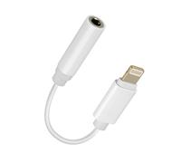 Adaptateur audio iPhone Lightning mâle vers Jack 3.5mm femelle Blanc