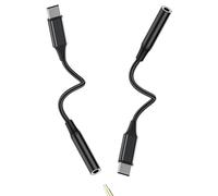 Adaptateur Audio Jack 3.5mm USB C vers Dongle Audio Câble DAC Casque(Pack de 2)AUX Type C Connecteur Splitter Extension pour Apple pour iPhone15Pro Max pour iPad compatible avec Samsung Galaxy S22 S23