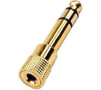 Adaptateur audio jack 6,35 mm mâle → jack 3,5 mm femelle plaqué or - Techexpert
