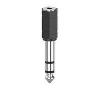 Adaptateur audio, jack femelle 3,5 mm - jack mâle 6,3 m, stéréo