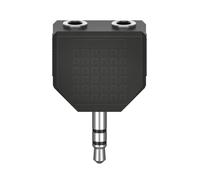 Hama Adaptateur audio 00205191 – 2x jack femelle 3,5 mm / 1x mâle – stéréo – noir – Garantie 10 ans